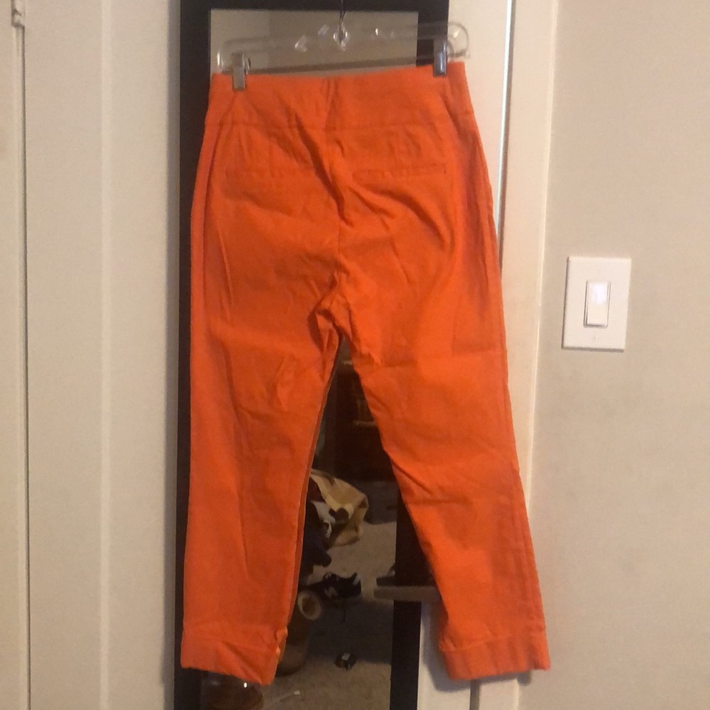 Orange Pull On Ankle Pants Size M - Picture 4 of 4